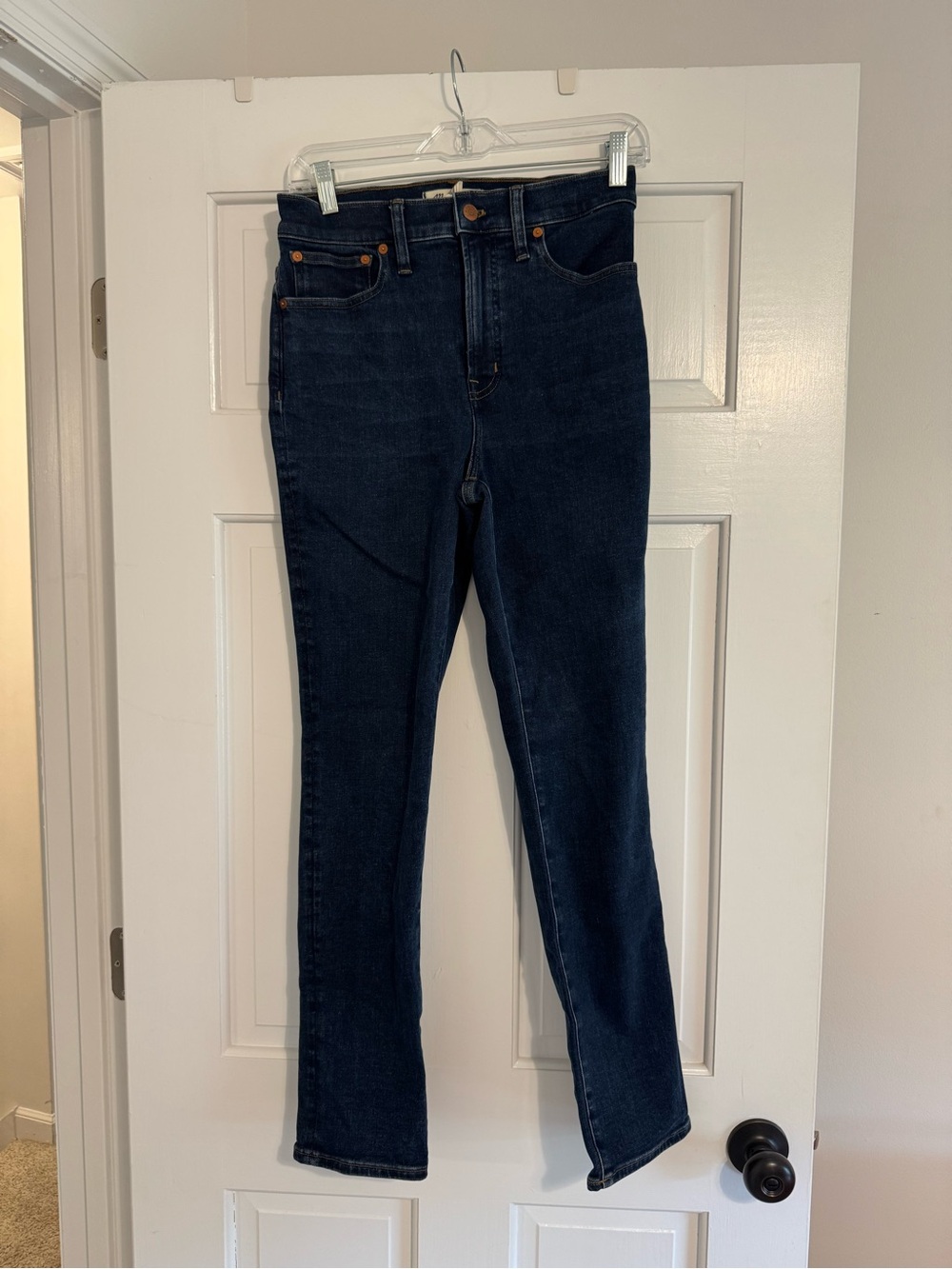 Madewell Dark Blue Straight Leg Jeans